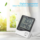 HTC-1 Large LCD Digital Indoor Hygrometer Room Thermometer with Alarm Clock
