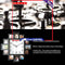 2-in-1 Plastic Multi Photo Frame Wall Clock, Living Room Wall Hanging
