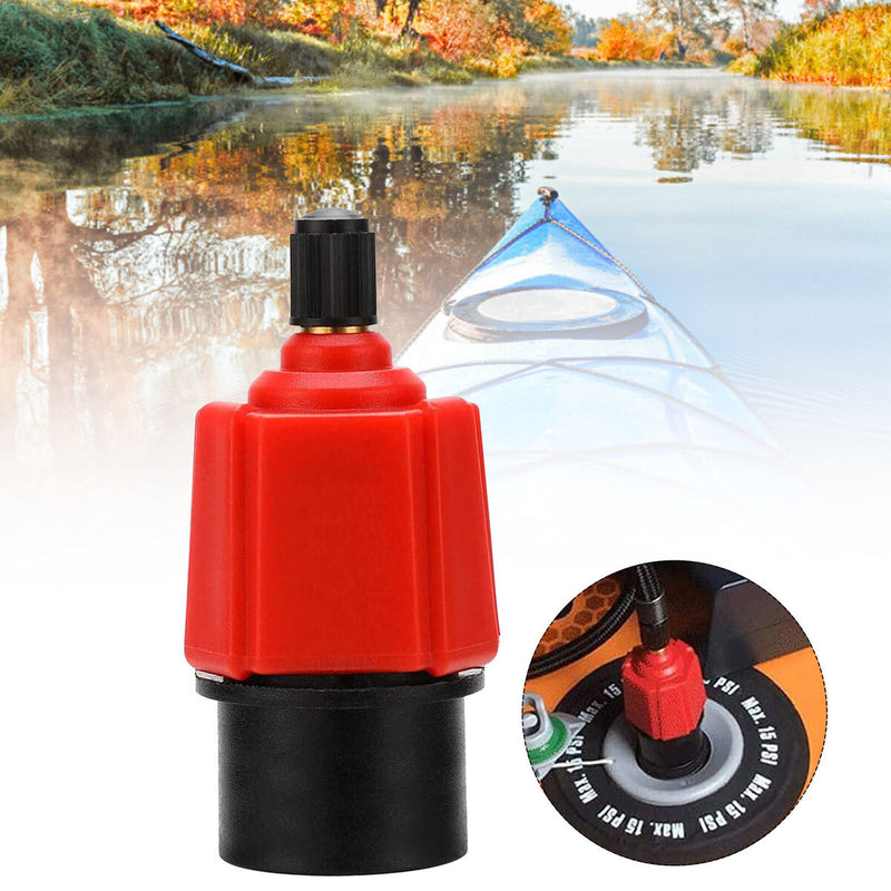 Air Valve Adapter Inflatable Rowing Rubber Boat Paddle Canoe Pump Compressor