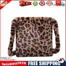 Leopard Crossbody Handbag Women Plush Retro Shoulder Messenger Bag (Brown)