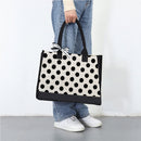 Fashion Zebra Plaid Pattern Shoulder Totes Bag Hit Color Women Shopping Handbag