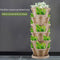 Strawberry Planter Pot Stackable Flowerpots Plants Seedling Holder (Beige) Newly