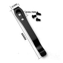 1PCS Gray Titanium Deep Carry Pocket Clip & Screw Set For Folder P3R3 E0T1