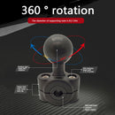Clamp Mounting Base with 1"" Ball for 8.2-14mm Motorcycle Mirror Phone Holder