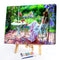 DIY Digital Oil Painting By Numbers Kits Garden Girl Picture Wall Art Room Decor