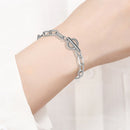 Wrist Stainless Steel Geometric Shape Toggle Clasp Bracelet OT Buckle Chain
