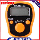 LCD Display Finger Counter LED Luminous Electronic Tally Counter (Orange)