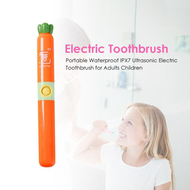 Kids Waterproof IPX7 Cleaning Brightening Oral Health Care Electric Toothbrush