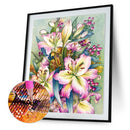 5D Full Round Drill Diamond Painting Flower DIY Women Home Decor Embroidery K