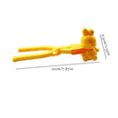 Bunny Shaped Snowball Maker Clip Plastic Snow Fight Toys Winter Play (Yellow)