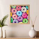 5D DIY Full Drill Round Shape Colored Donuts Rhinestone Diamond Drawing Dec