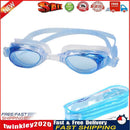 Anti UV Swimming Glasses Adults Kids Water Sport Anti-fog Goggles (Blue) Newly