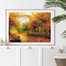 5D Diamond Painting Kit Maple Forest Full Round Drill Rhinestone DIY Crafts