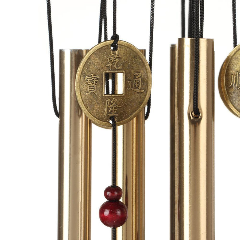 Yard Garden Large Copper Bells Aluminum Tubes Wind Chimes Hanging Ornament