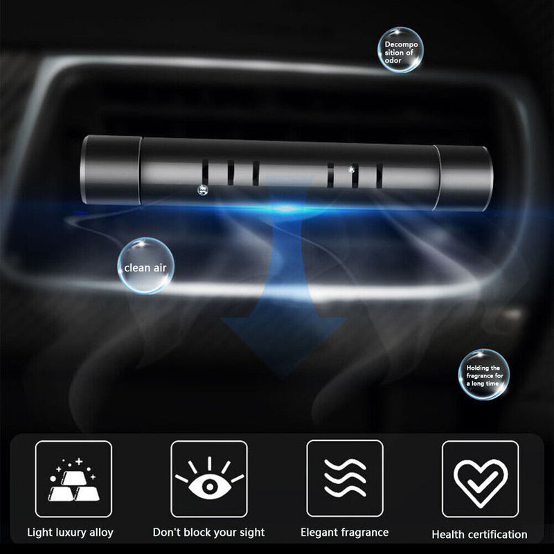 Car Air Freshener Vent Clip Perfume Air Outlet Fragrance Diffuser (Black)