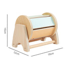 Montessori Wooden Spinning Drum Educational Toys Color Cognition Gift for I