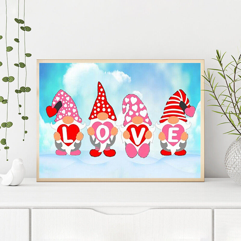 50x40cm DIY Gnome Oil Paint By Numbers Wall Home Living Room Bedroom Decoration