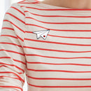 Women Men Brooches Pin Paper Plane Enamel Lapel Badges Jewelry (XZ2461)