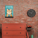 Cat Retro Metal Plate Tin Sign Plaque for Pub Club Cafe Animal Poster (D)