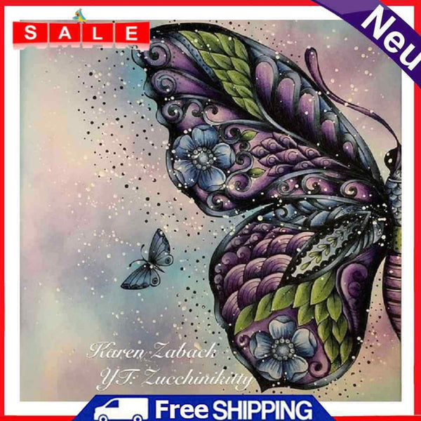 Half Butterfly Oil Paint By Numbers Kits DIY Wall Art Picture Craft Home Decor