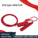 LS21 Pipeline Valve Energy Adjustable Cable Lock Stainless Steel Grip Lock