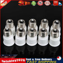 10X E12 to E14 LED Bulb Lamp Holder Lamp Adapter Socket Adapter White Newly