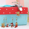 ??13pcs DIY Full Drill Diamond Painting Special Shaped Christmas Key Chain