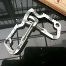 Survival Camping Hiking Rescue Gear Mini Carabiner Keychain EDC Multi Tool