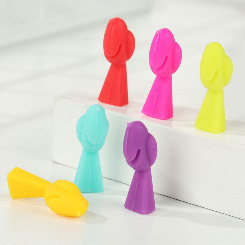 Wine Glass Label Markers Drinking Cup Identifier Silicone Glass Recognizer