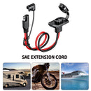 1pc Battery Charger Extension Adapter Wire SAE to SAE Female Cord 12AWG Newly