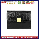 Portable Women Crocodile Mini Wallet Leather Female Short Clutch Bag Card Pur