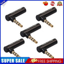 90 Degree Right Angled 3.5mm Male to Female Adapter Connector Plug (5pcs)