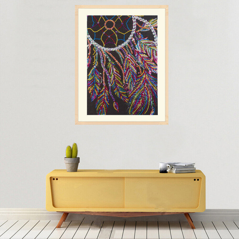 5D Diamond Painting Kit DIY Beaded Dreamcatcher Partial Special Shape Drill Arts