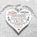 Wife My Daughter Love Women Jewelry Gifts Pendant Family Heart Necklace