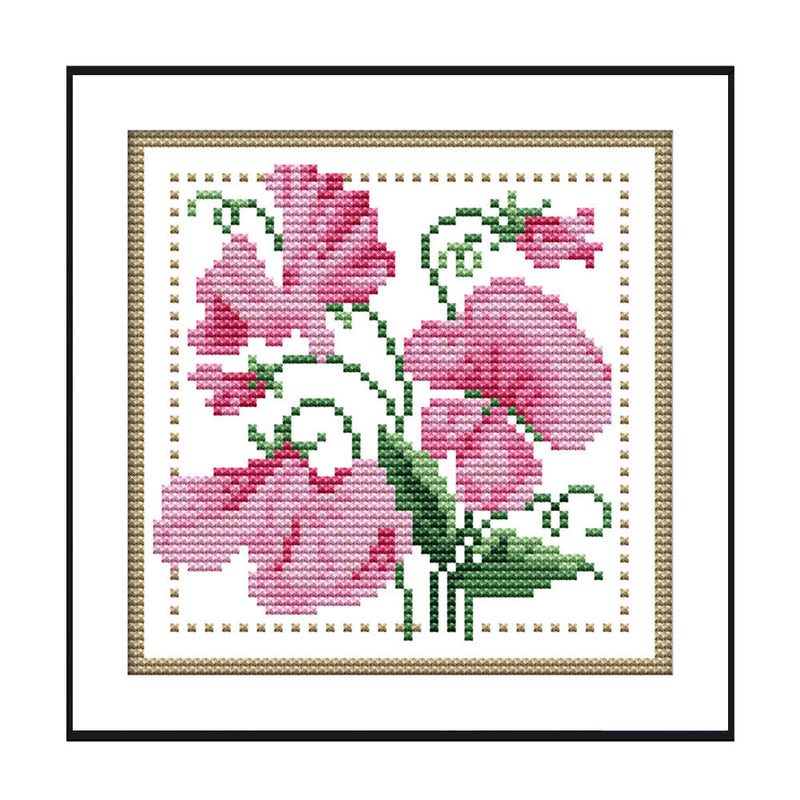 Partial Cross Stitch Kit April 14CT Counted DIY Needlework Decor (H426)