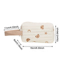 Zipper Toiletry Case Makeup Pouch Bear Make Up Bag Embroidery Cosmetic Bag