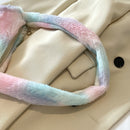 Animal Underarm Bag Women Mini Plush Shoulder Handbags Purse (16 Tie Dye)