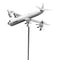 Metal Plane Windmills Plane Windspinner Garden Yard Decorations Outdoor
