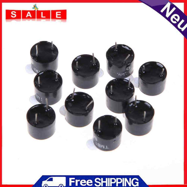10pcs 5V Mini Magnetic Active Summer Alarm Clock Black