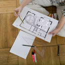 Multifunctional Geometric Ruler Craft Drawing Ruler - High School (Clear) Newly