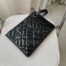 Women Fashion PU Leather Solid Color Clutch Business Female Large Satchel Bag