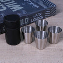 30ml Outdoors Portable Stainless Steel 1oz Wine Cup with Cup Case