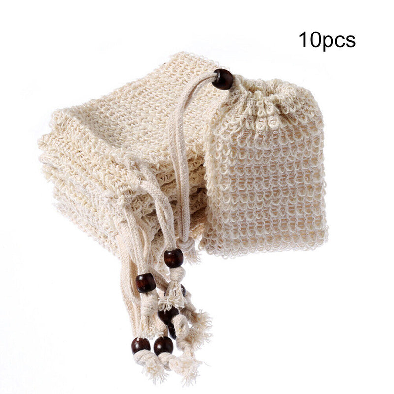 10pcs Easy Soap Foam Maker Drawstring Bubble Net Bath Cleaning Soap Storage B