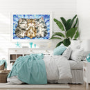 DIY Diamond Painting Full Round Rhinestone Three Kittens