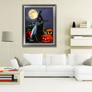 Snowvirtuos Halloween Black Cat 5D Full Drill Diamond Painting DIY Craft Cross