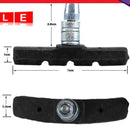 Rubber bicycle brake pads 1 pair of V brake padding cycling brake blocks holder