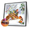 5D Rhinestone Picture DIY Bird in Snow Full Round Drill Art Diamond Painting Kit