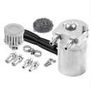 Baffled Auto Oil Catch Can Tank with Air Filter Hose Cleaner Fuel Trap Container