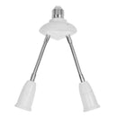 Adjustable E27 Lamp Holder for LED Light Adapter Multi-conversion (2-head) Newly
