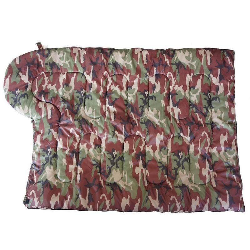 Outdoor Camping Envelope Sleeping Bags Print Sleeping Bag (Army Green Camo)